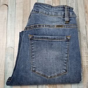 KanCan Leopard Patch High Rise Skinny Jeans